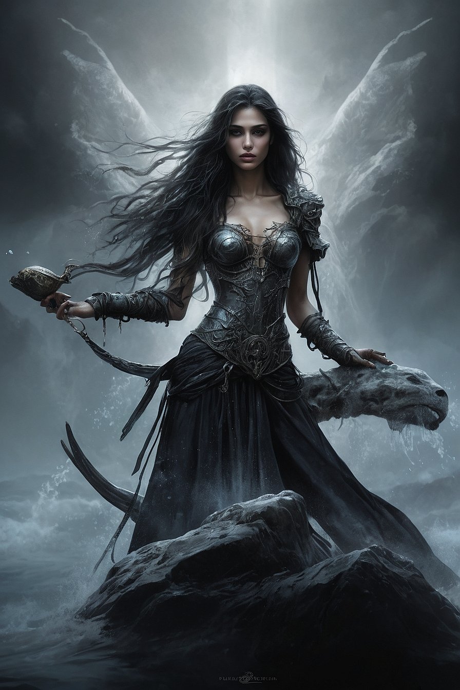 Enchantress of the Stormy Skies iPhone Wallpaper