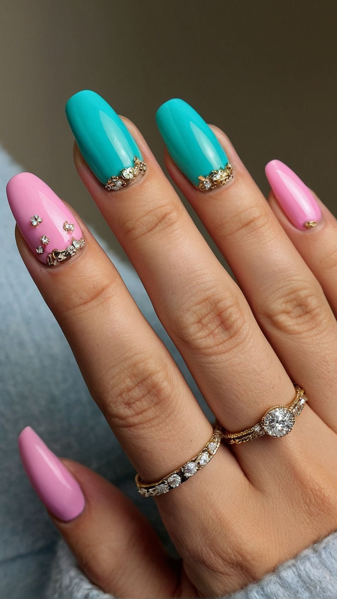 Turquoise & Pink Glamour