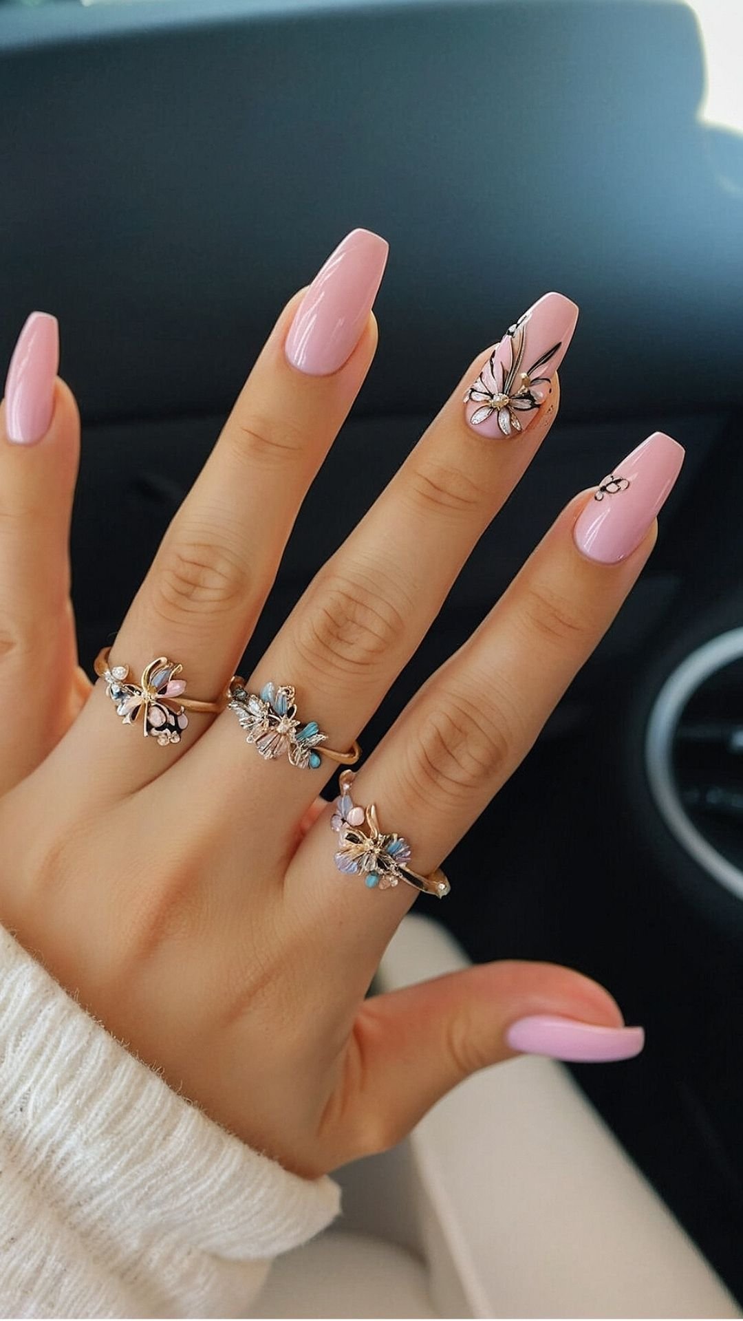 Rosy Pink Floral Elegance