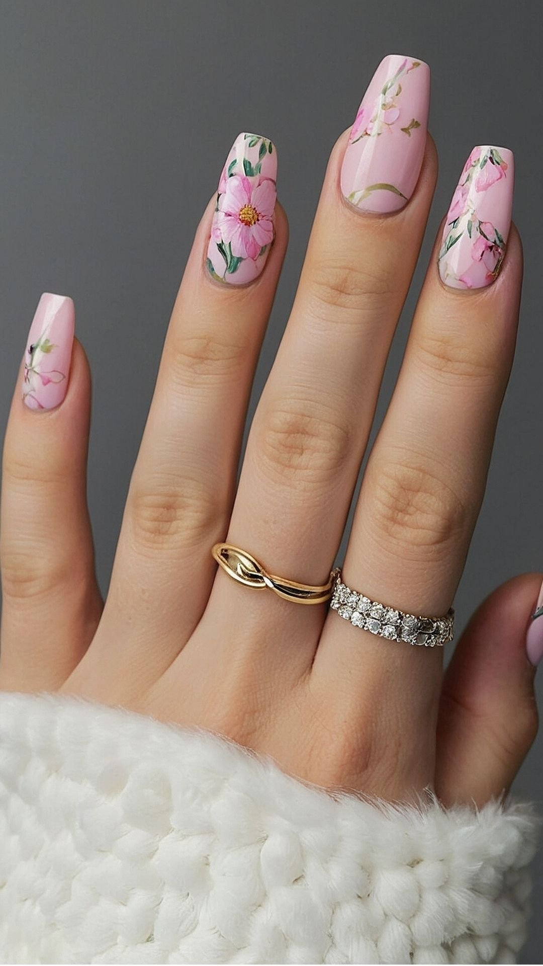 Glitter Garden Manicure