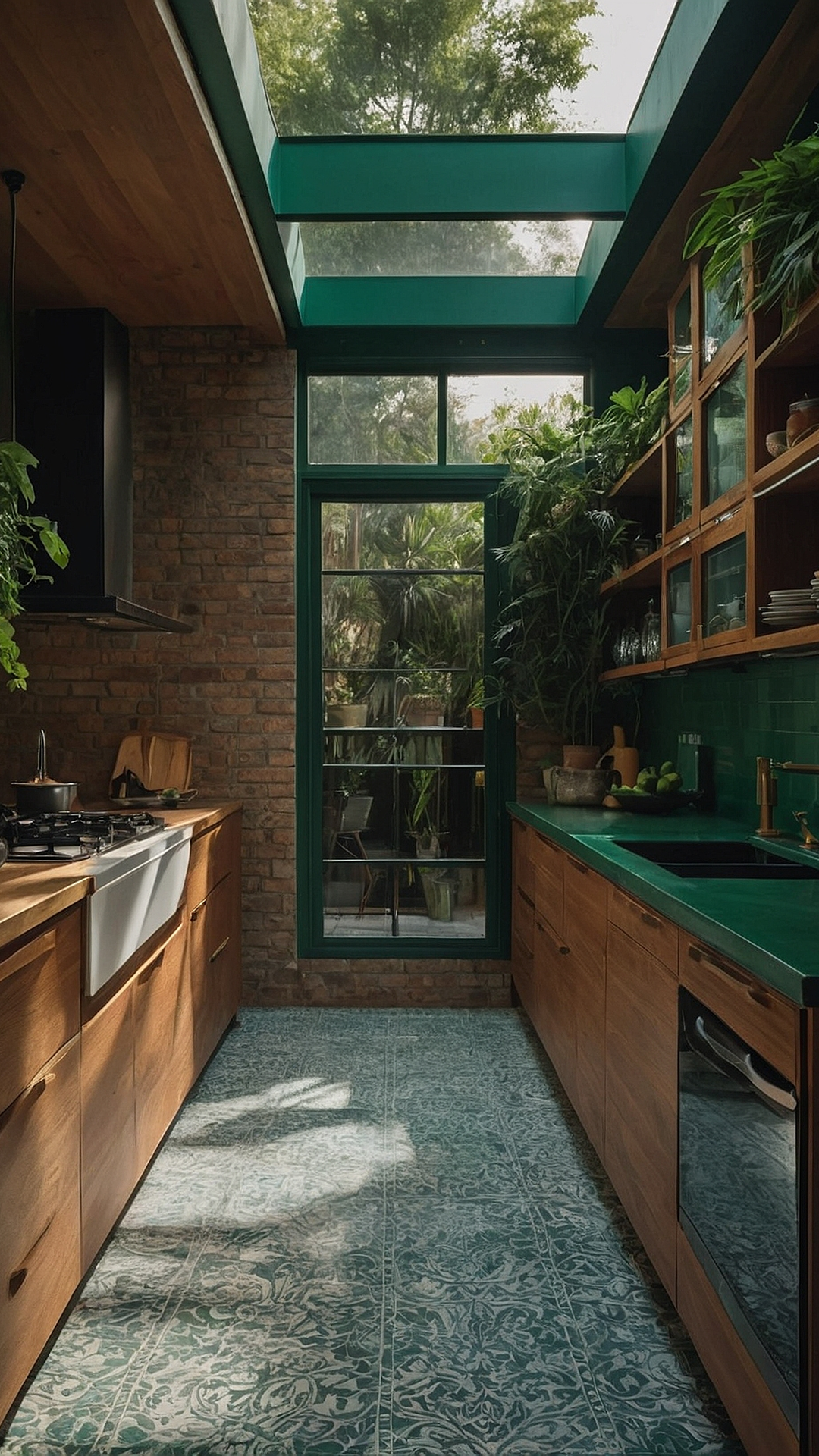 Green Bliss: Relaxation in the Kitchen