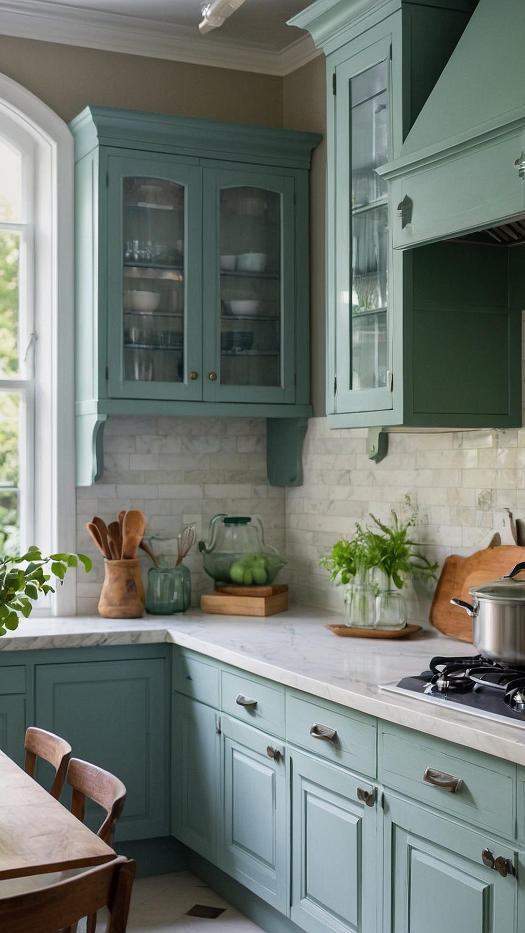 Peaceful Green Haven for Your Kitchen