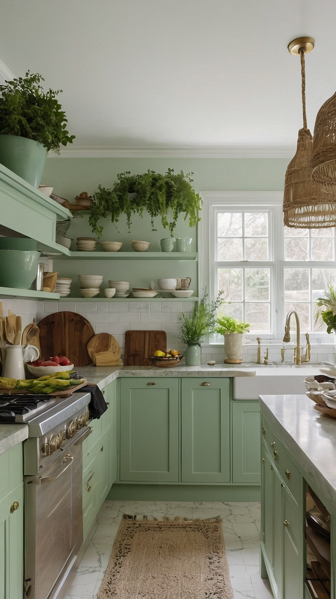 Green Tranquility: Kitchen Refresh Ideas