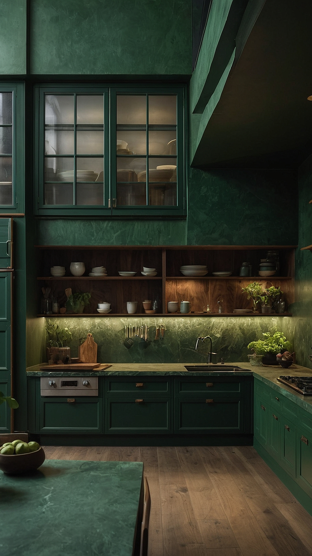 Refreshing Green Oasis: Kitchen Sanctuary