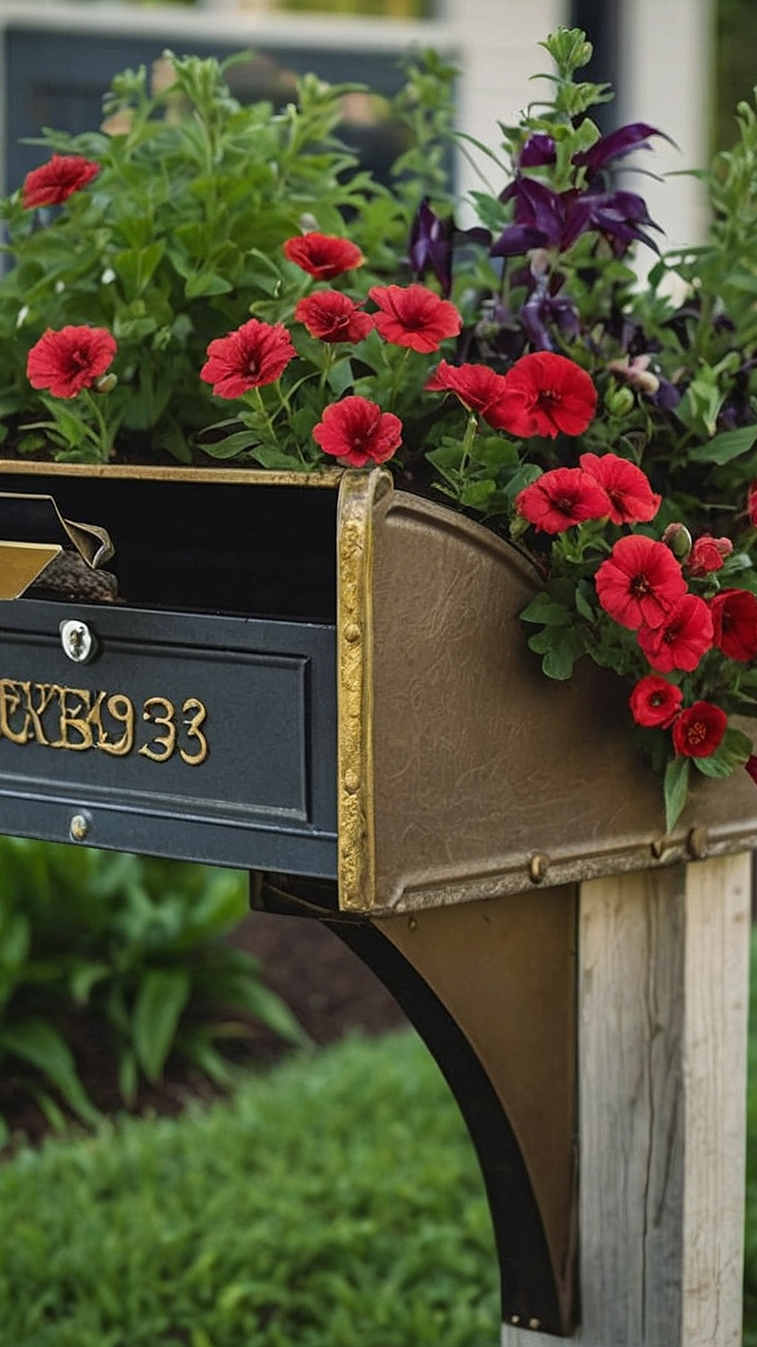 Flower-Filled Post: Dreamy Mailbox Designs
