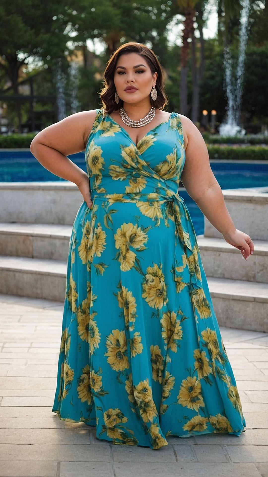 Playful Plus Size Poolside Outfits for Summer