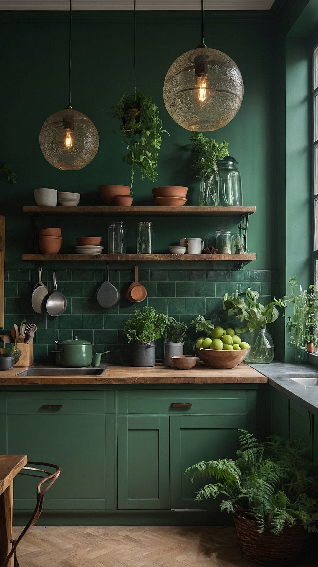 Green Zenith: Kitchen Oasis Inspiration