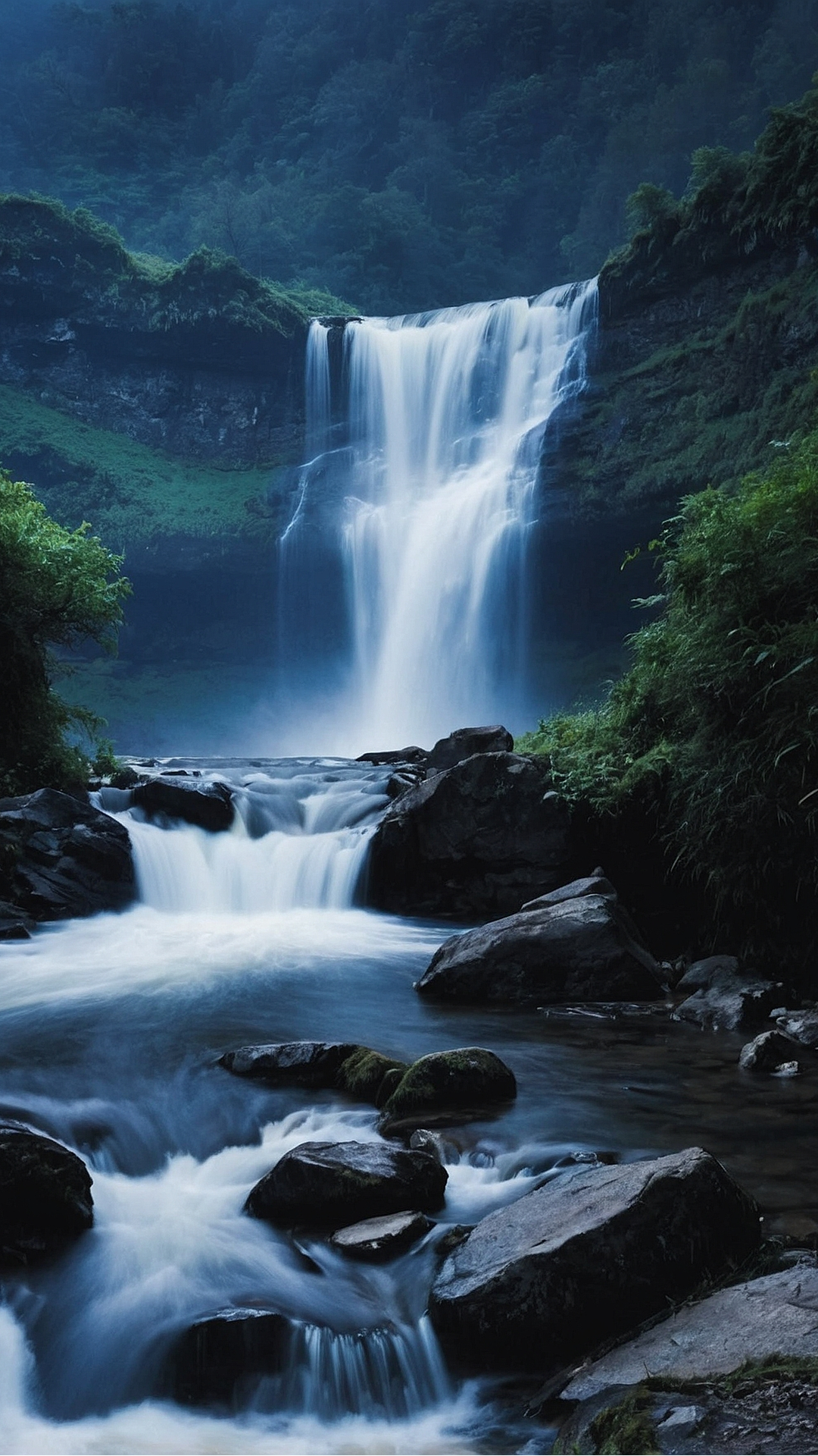 Serenity in Motion: Waterfall Wallpapers for Your Space