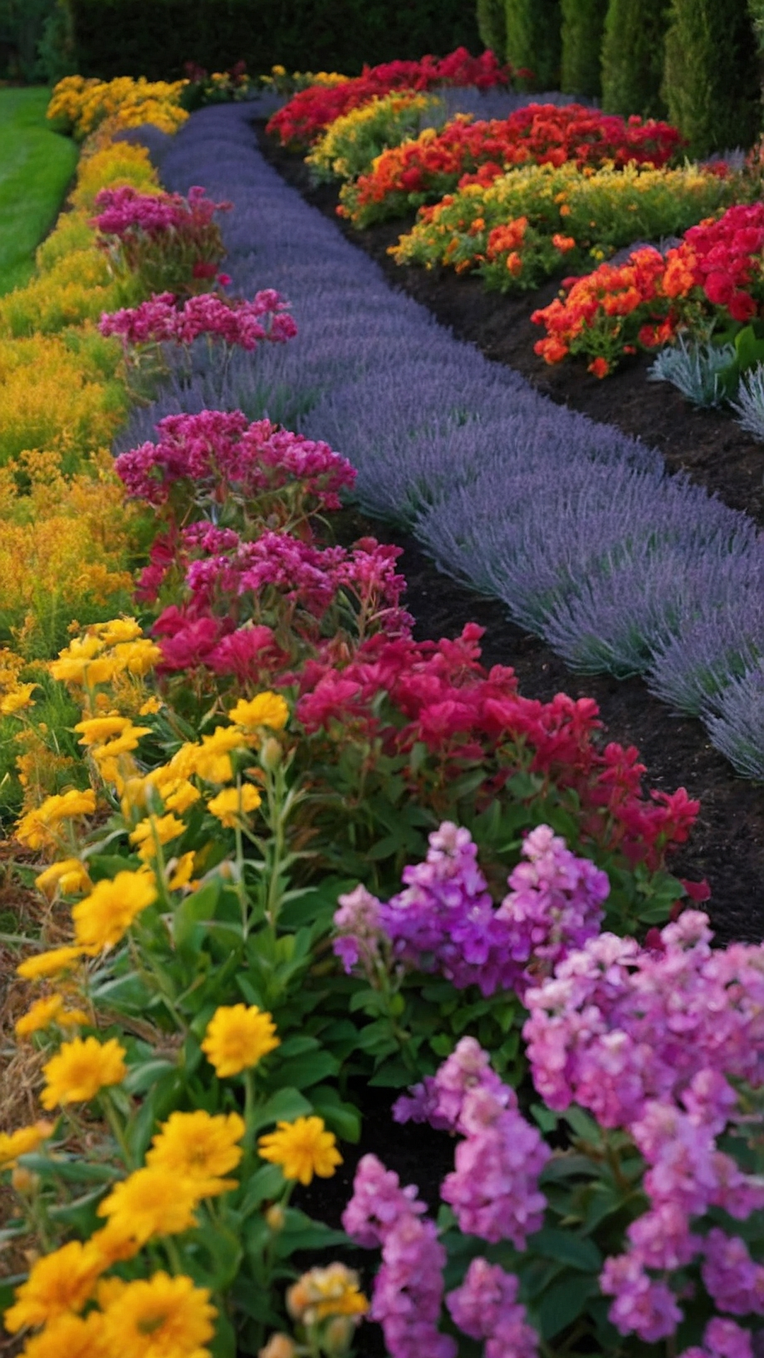 Fence Flora Fiesta: Colorful Landscaping Inspiration