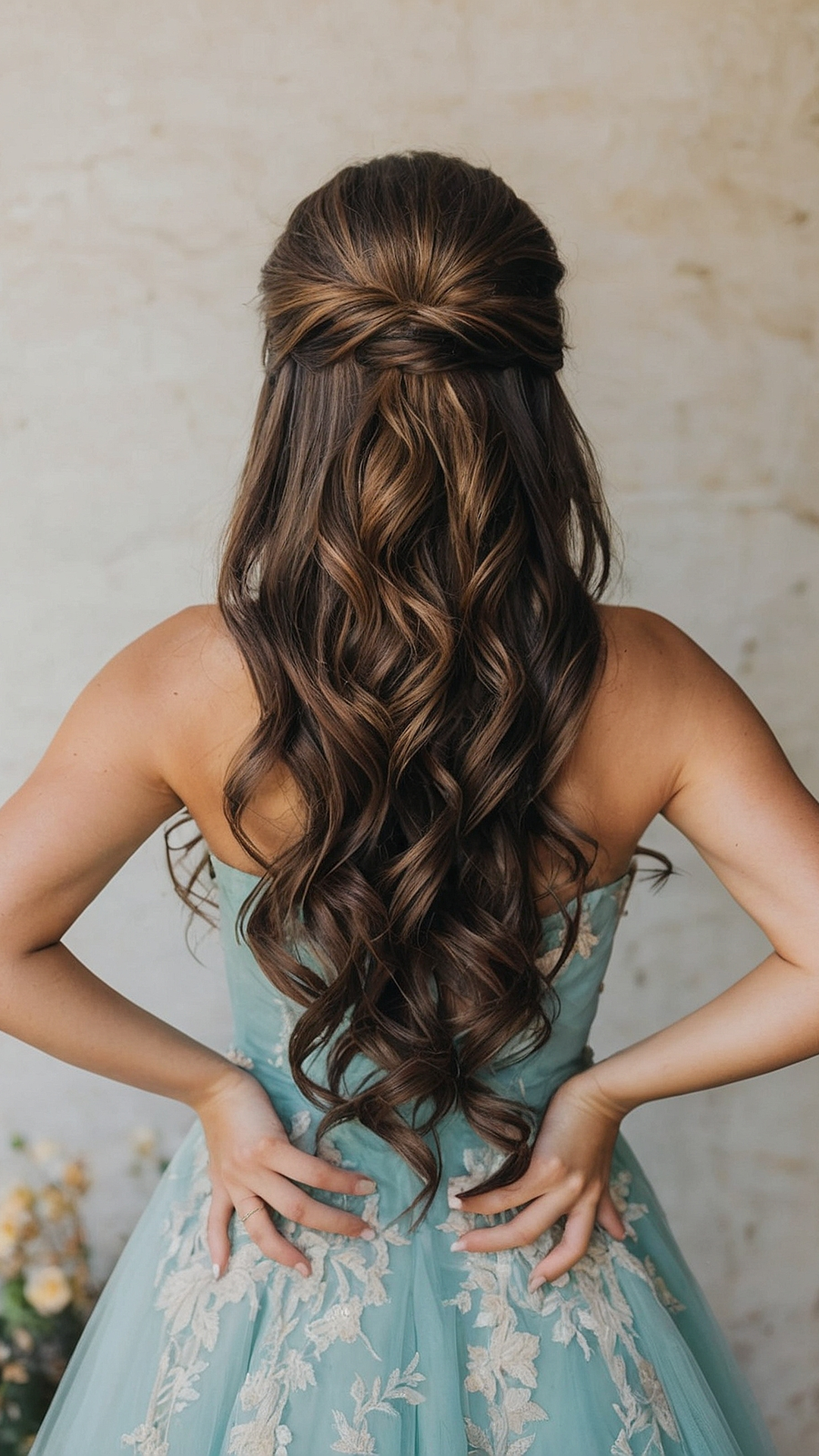 Whimsical Half Up Half Down Prom Hair Styles