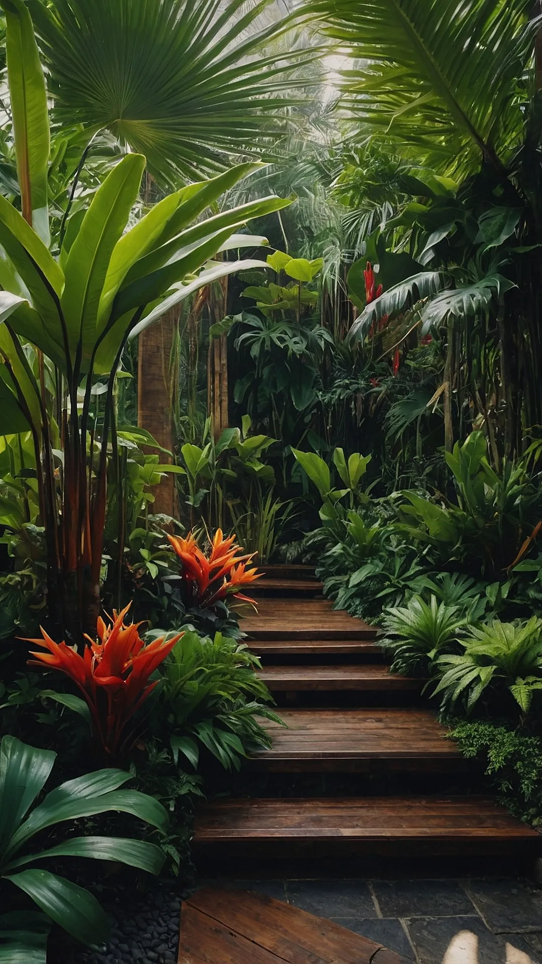 Tropical Beauty at the Entryway