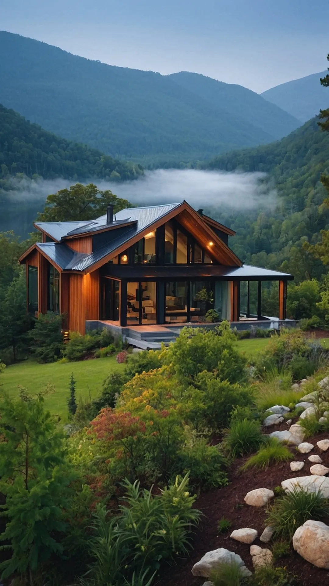 Sleek Retreats: Modern Cottage Home Design