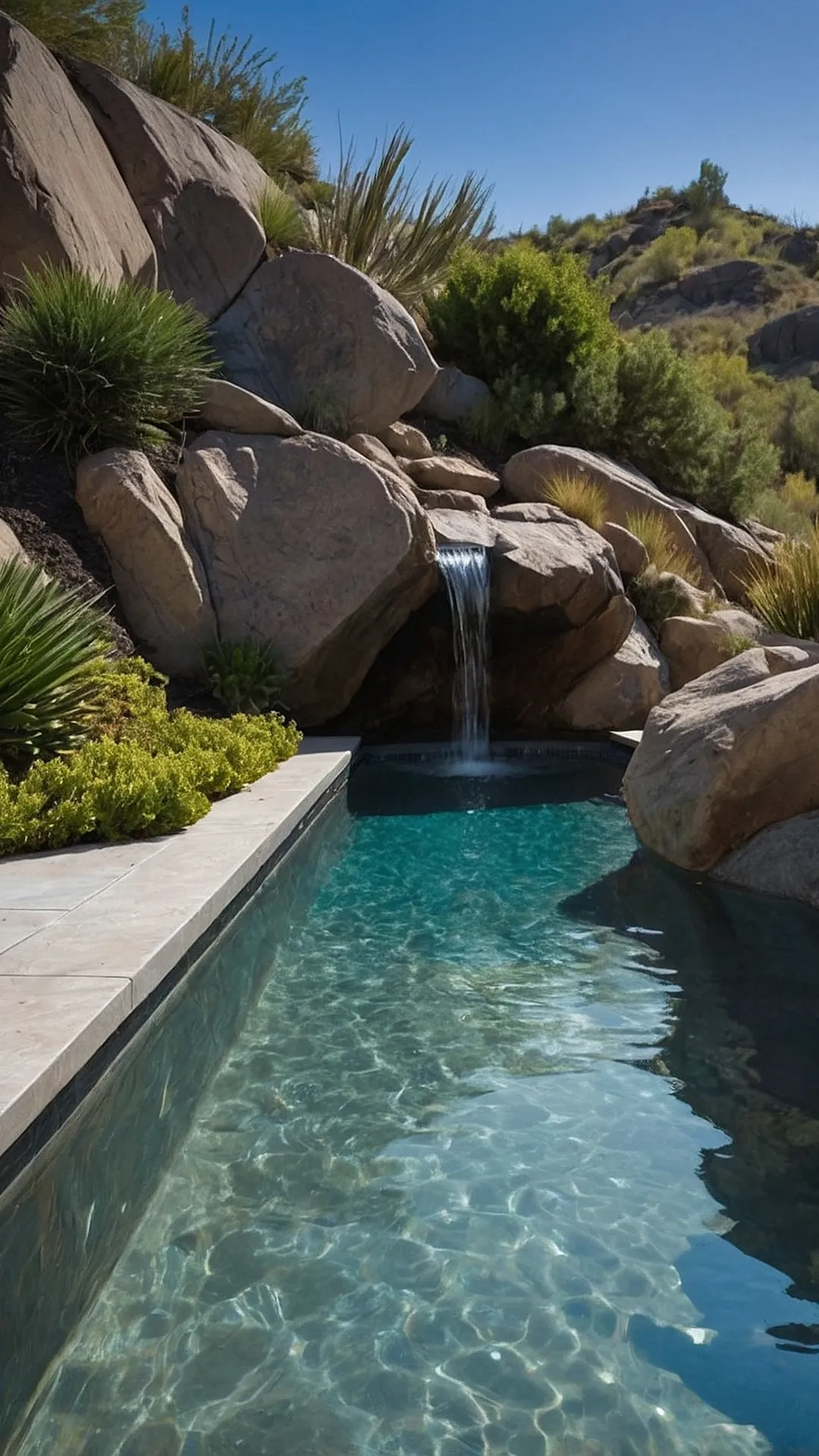 Sleek Serenity: Modern Small Inground Pool Inspiration