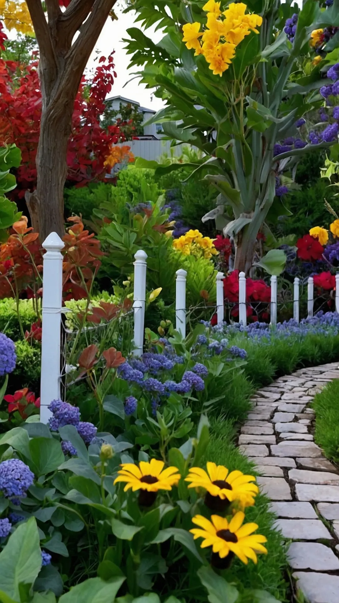 Picket Perfection: Fence Line Landscaping Beauties