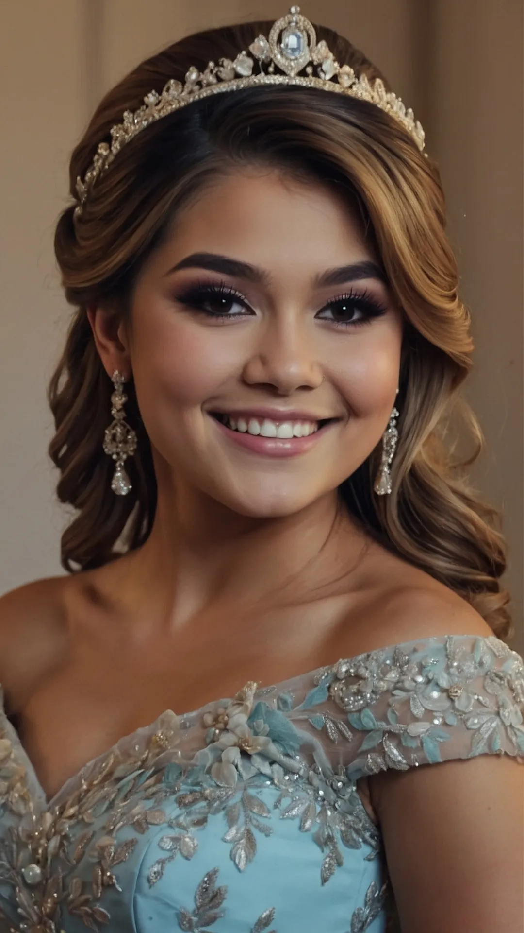 Gleaming Crowns and Gorgeous Hairdos: Quinceañera Inspo