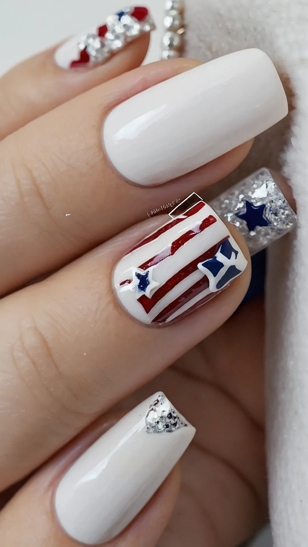 All-American Glamour: Stylish Nails for Independence Day