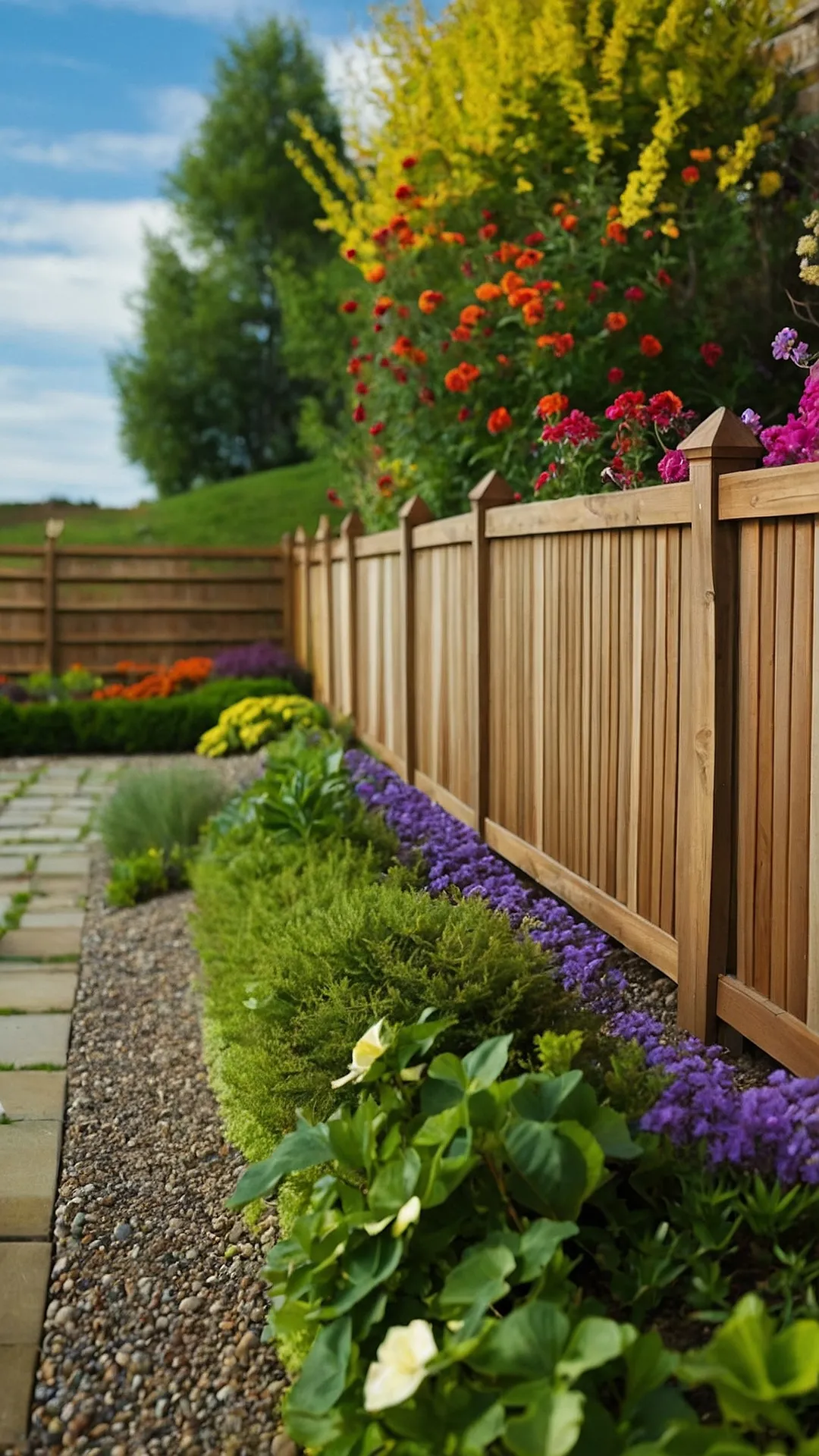 Line of Life: Beautiful Plants by the Fence