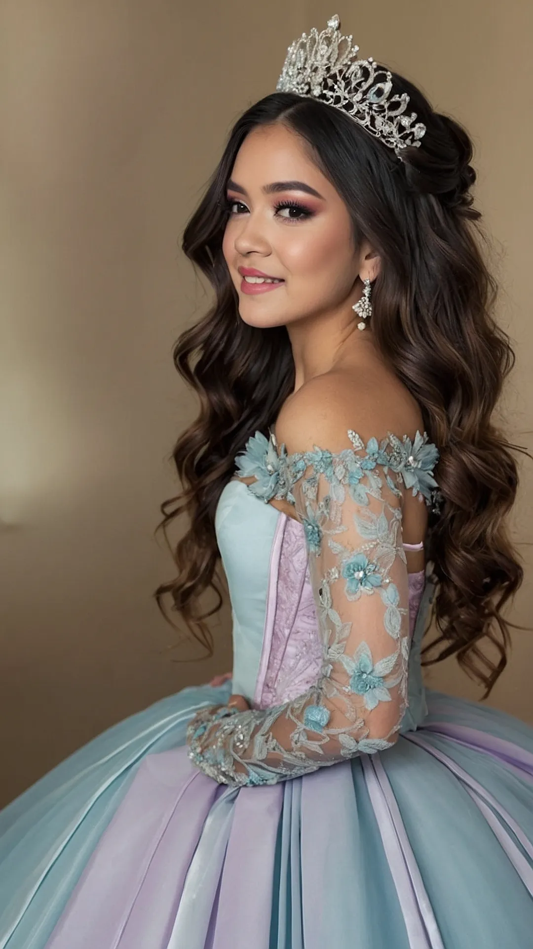 Sparkling Crowns and Stunning Styles: Quinceañera Hair Ideas